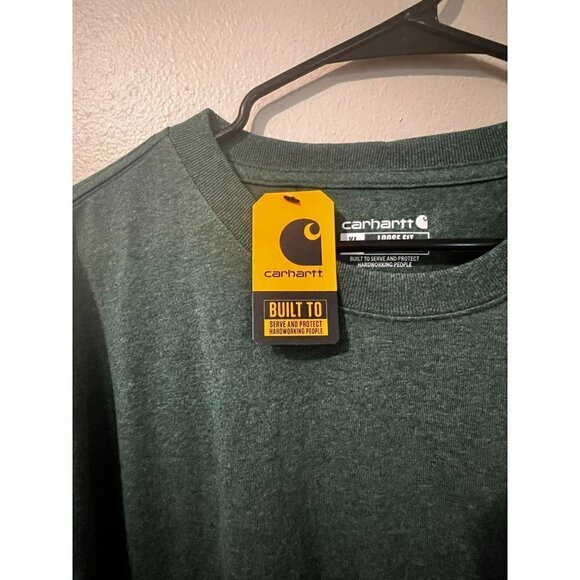 Men's Carhartt Loose Fit Green Pocket Tee Size XL [NEW!] - Picture 3 of 4